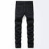Fashion Mid Waisted Jeans Men's Ripped Jeans Denim Pants